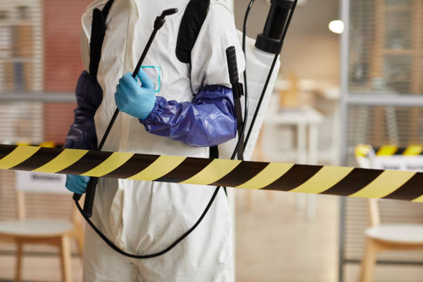 Professional Biohazard Cleanup technician working in Westbrook, ME